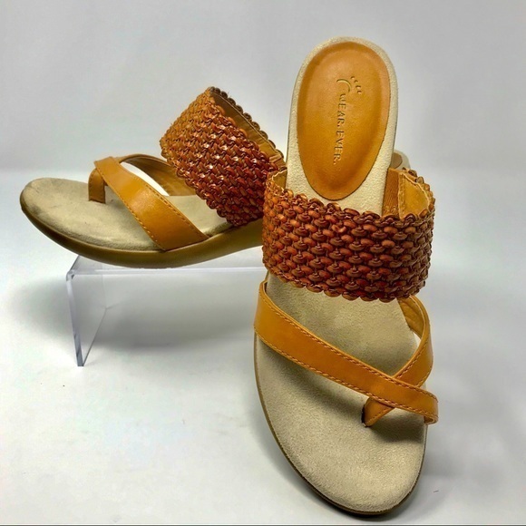 Wear.Ever Shoes - Wear.Ever Pippie Carmel Color Wedge Sandals SZ 8.5 (Great Pre-Owned Condition)